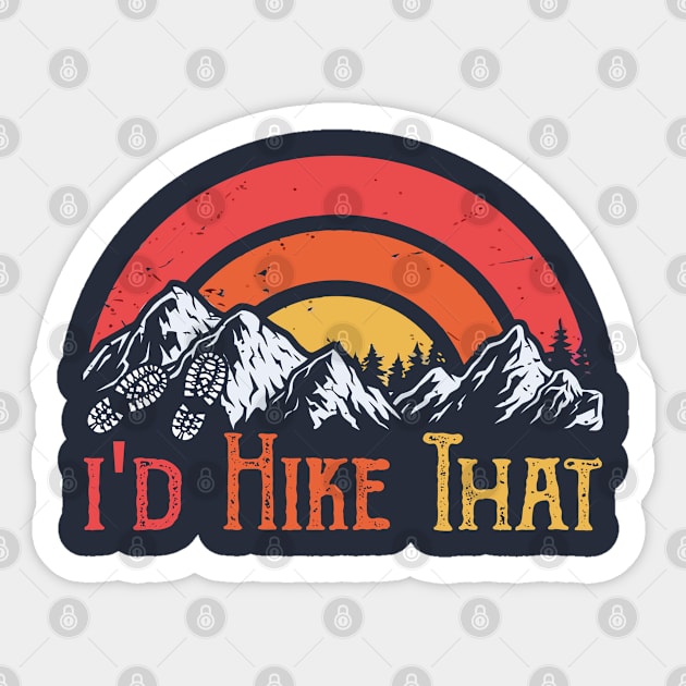 Hiking shirt . Sticker by sudiptochy29